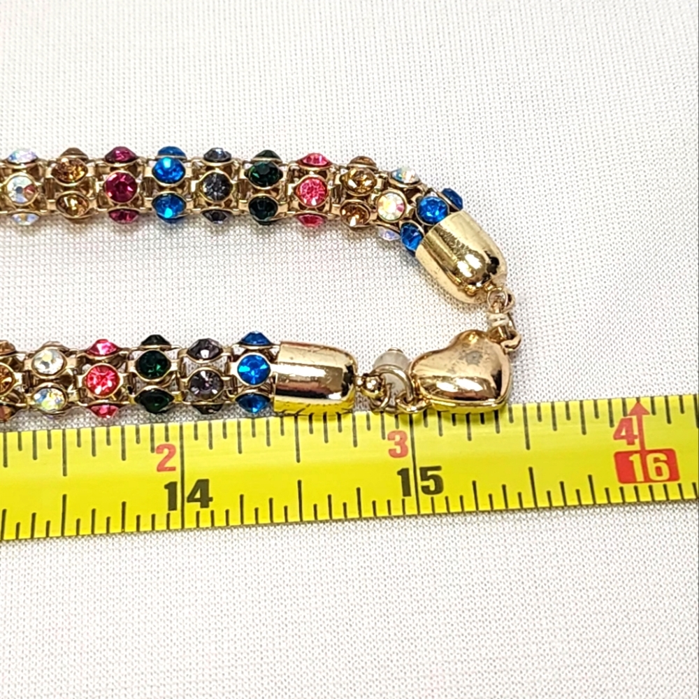 Betsey Johnson Pink and Blue Necklace Vibrant Beaded Design - Picture 8 of 14